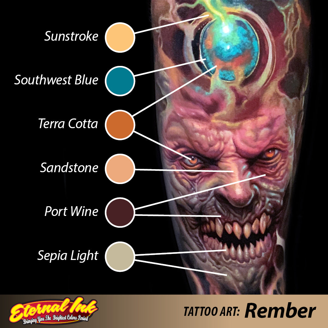 Eternal Ink Rember Rember Color Maps - Eternal Tattoo Ink