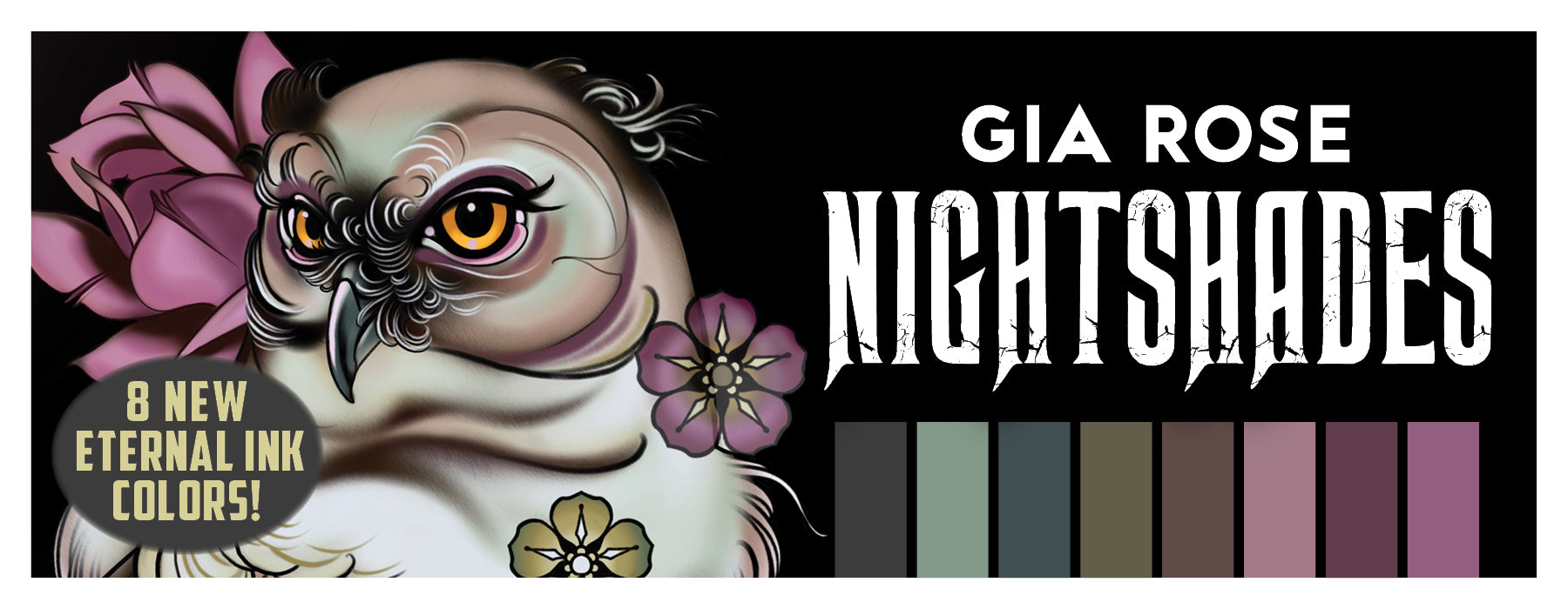 GIA Rose Nightshades Set | Eternal Ink Tattoo Supply